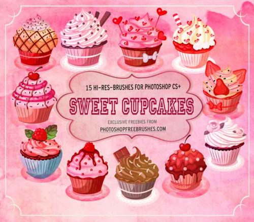 cupcake brushes photoshop free download